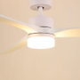 Grunkel SKYECO-52 Ventilador de Techo con Luz LED, 132cm, Blanco